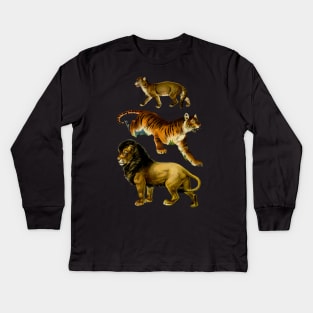 felines Kids Long Sleeve T-Shirt